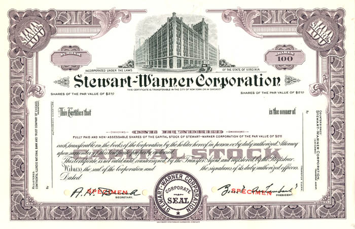 Stewart-Warner Corporation